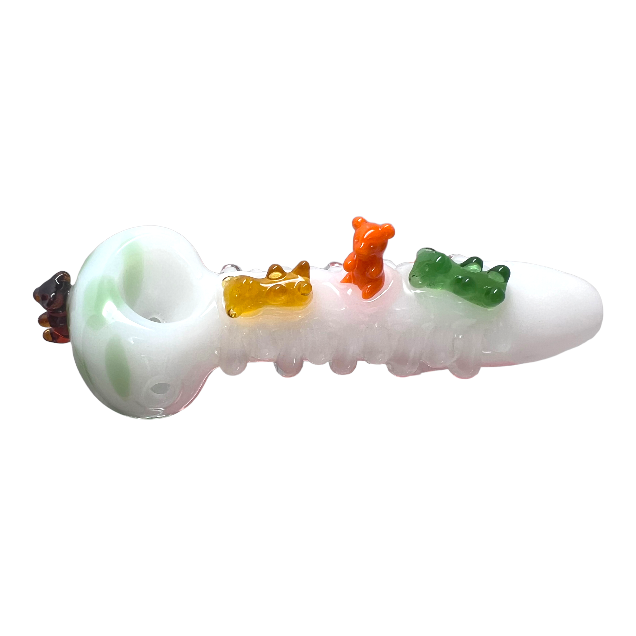 Hand Made White Glass Pipes